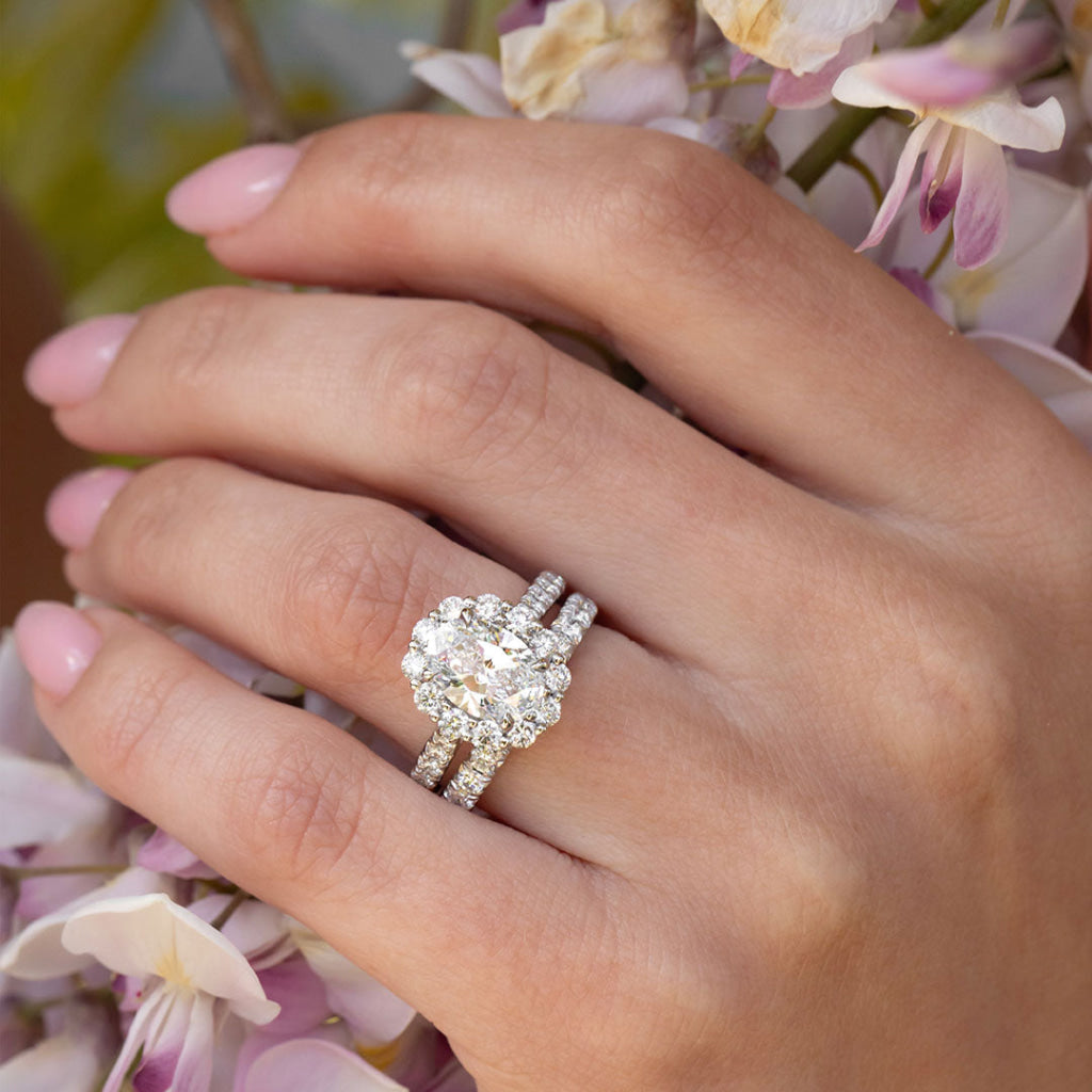 Fishtail 0.50ct 18ct White Gold | Diamond Eternity Ring Lab