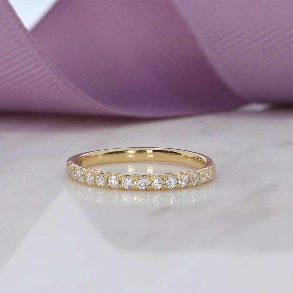 Diamond set wedding ring
