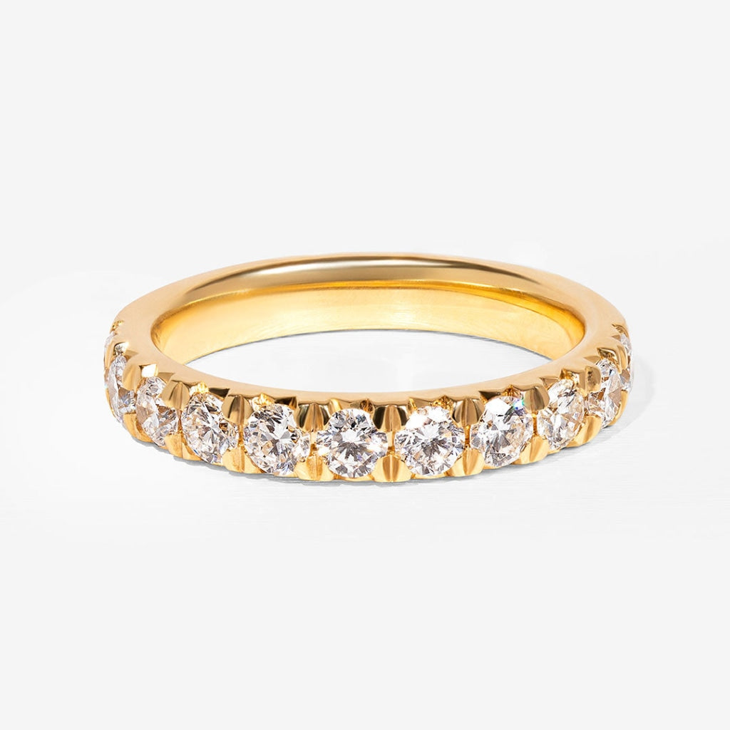 Fishtail 18ct Gold | Lab Grown Diamond Eternity Ring - Rings