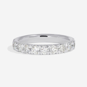 Fishtail 1ct | Diamond Eternity Ring in Platinum