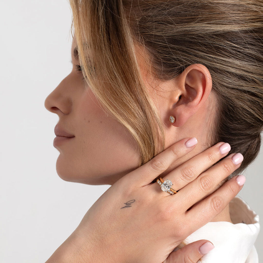 Fishtail 1ct | Lab Grown Diamond Eternity Ring in 18ct Gold