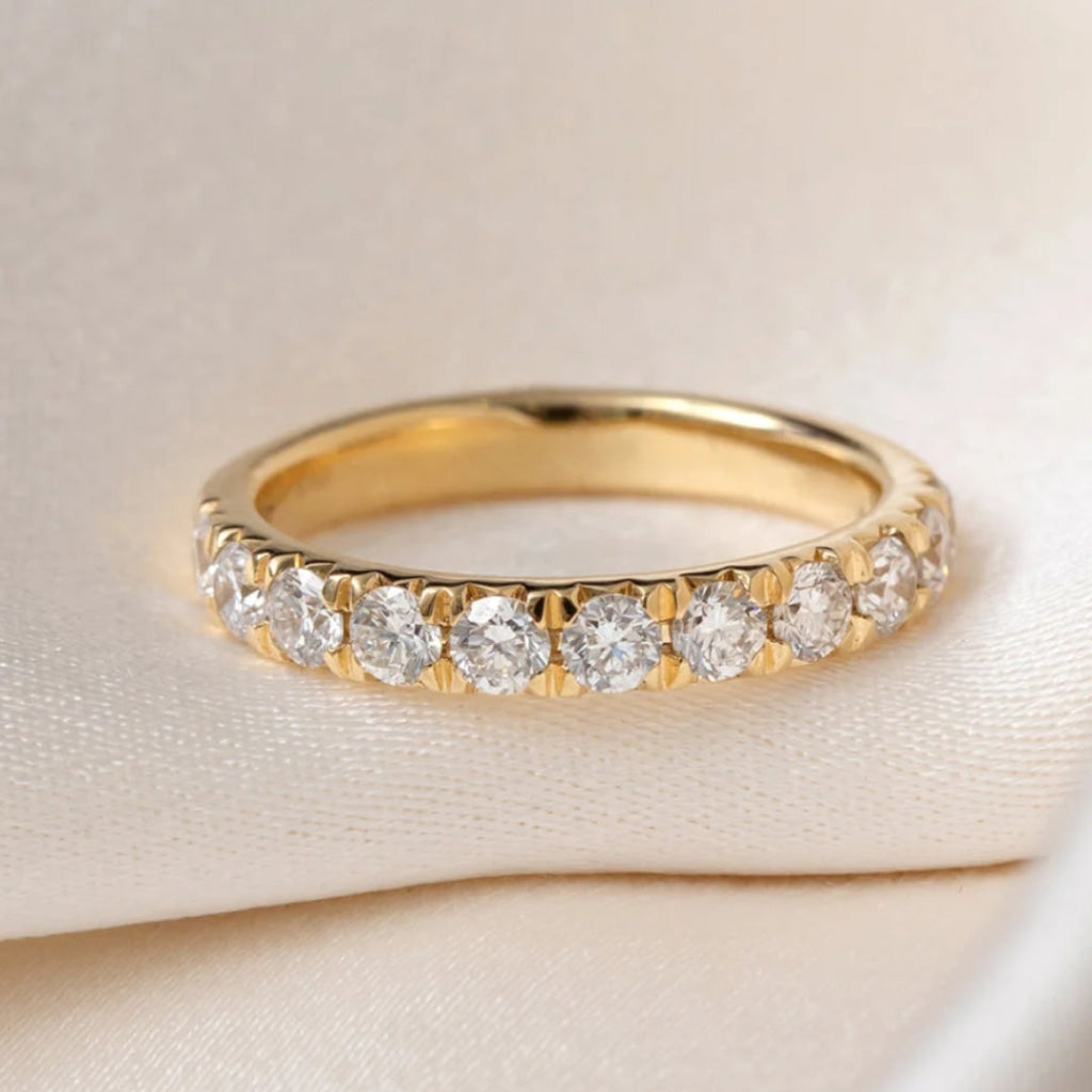 Fishtail 1ct | Lab Grown Diamond Eternity Ring in 18ct Gold