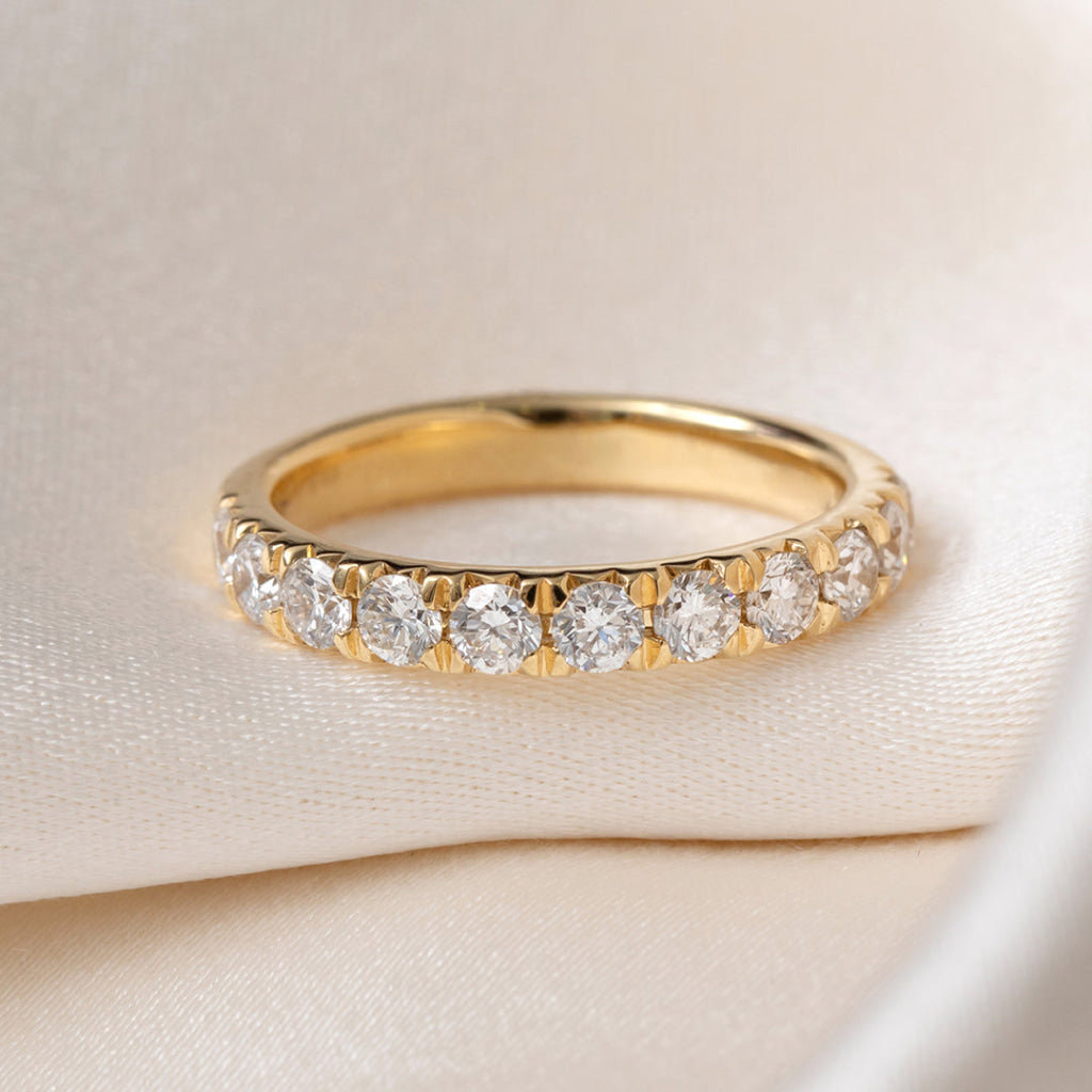 Fishtail 1ct | Lab Grown Diamond Eternity Ring in 18ct Gold