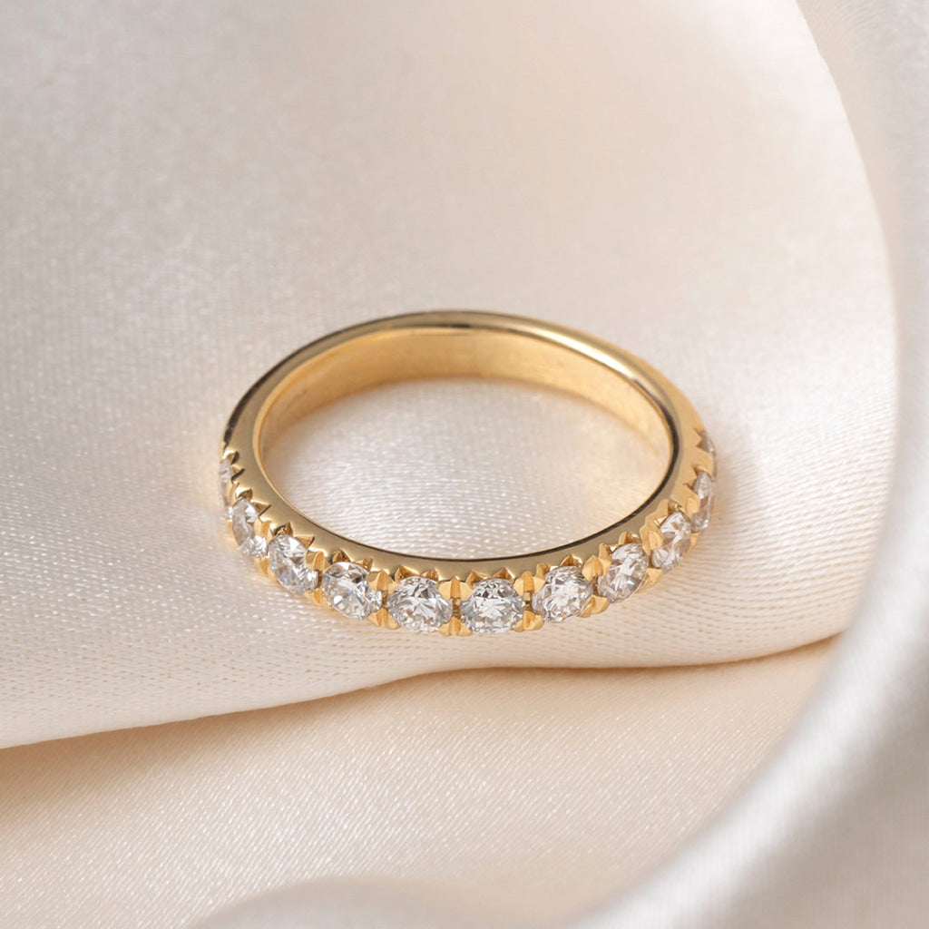 Fishtail 1ct | Lab Grown Diamond Eternity Ring in 18ct Gold
