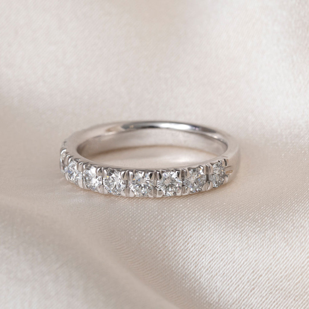Fishtail 1ct | Lab Grown Diamond Eternity Ring in Platinum