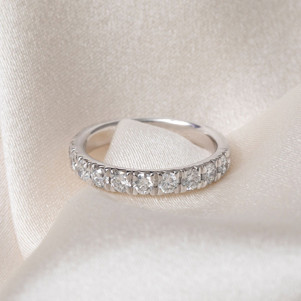 Fishtail 1ct | Lab Grown Diamond Eternity Ring in Platinum