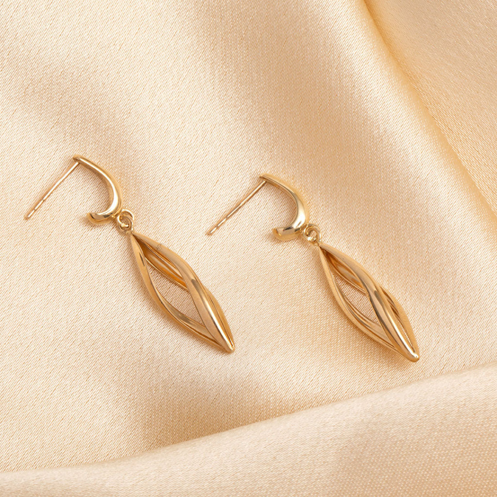 Flames drop earrings | 9ct Gold - Earrings