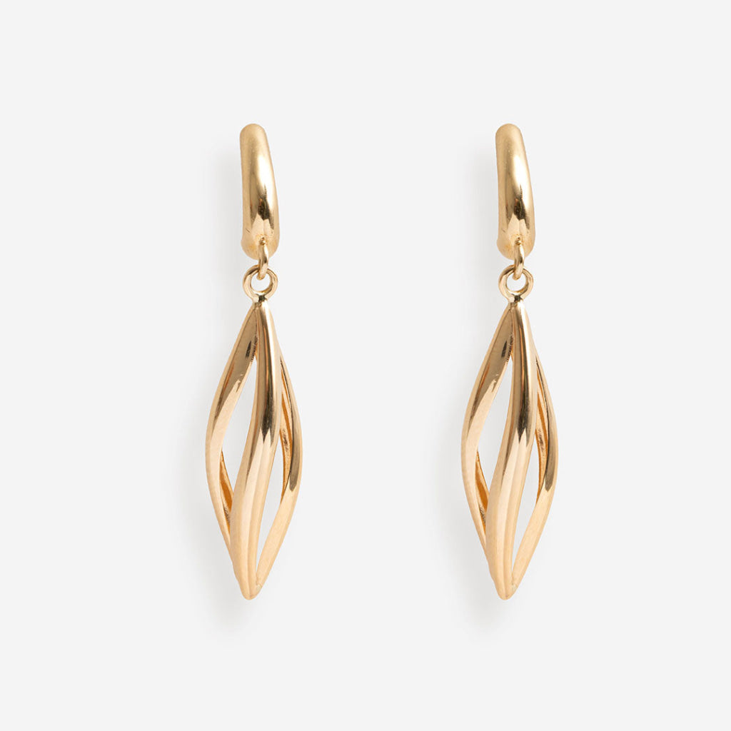 Flames drop earrings | 9ct Gold - Earrings