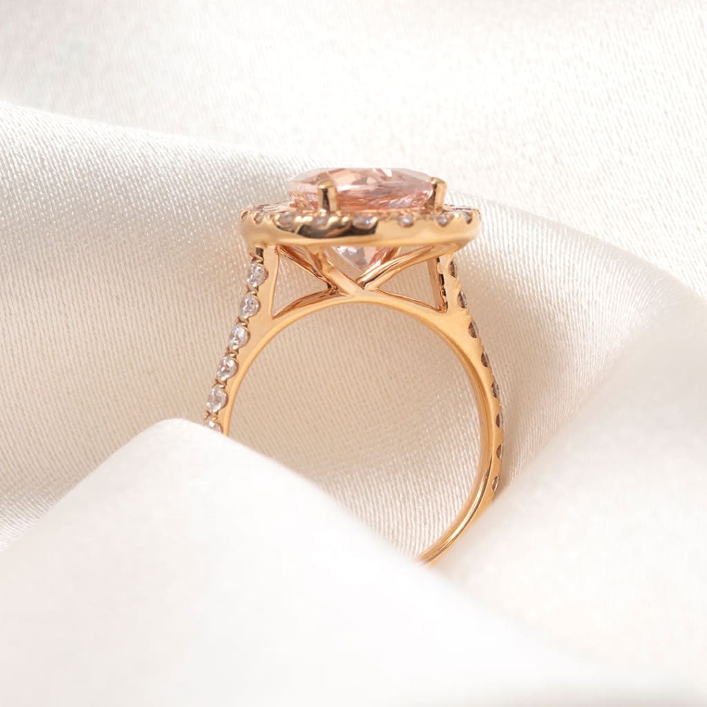 FLAMINGO | Morganite Diamond Ring - Rings
