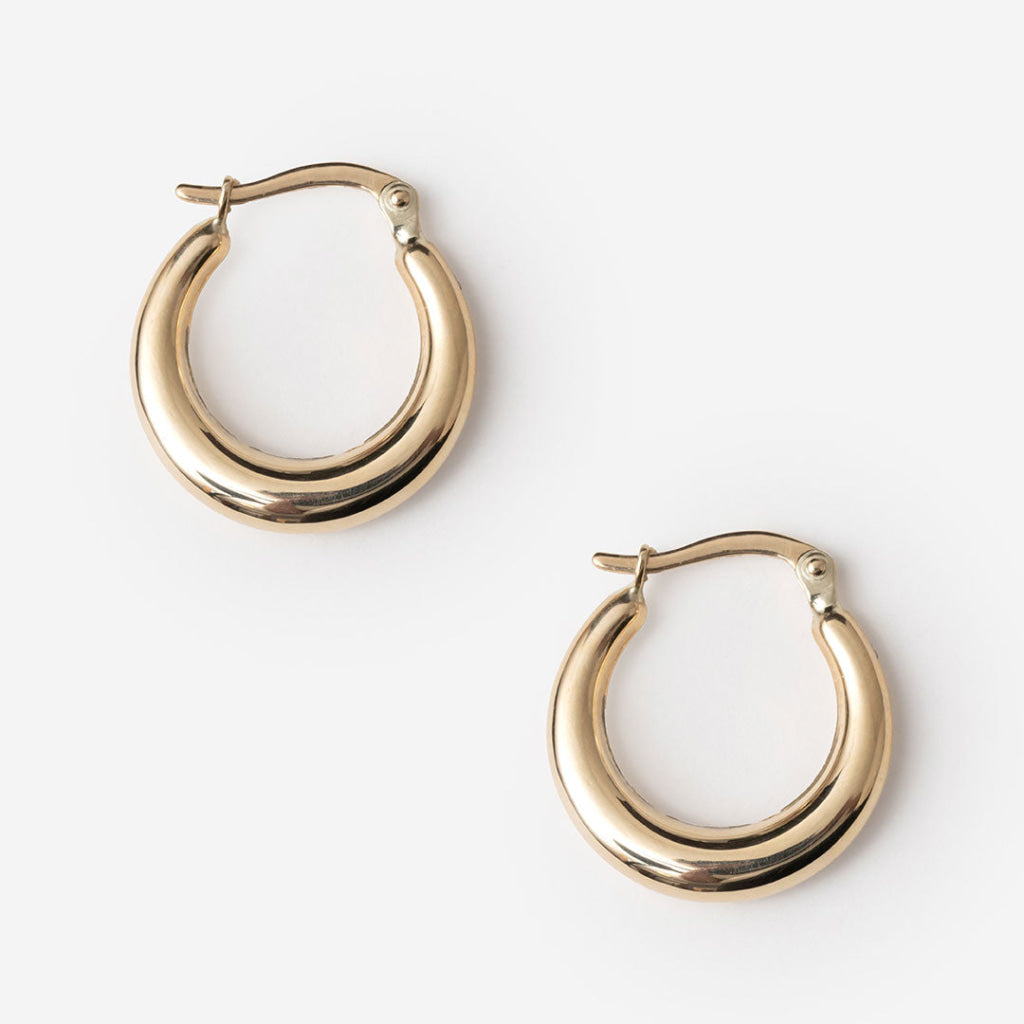 Flare Hoop Earrings | 9ct Gold - Earrings