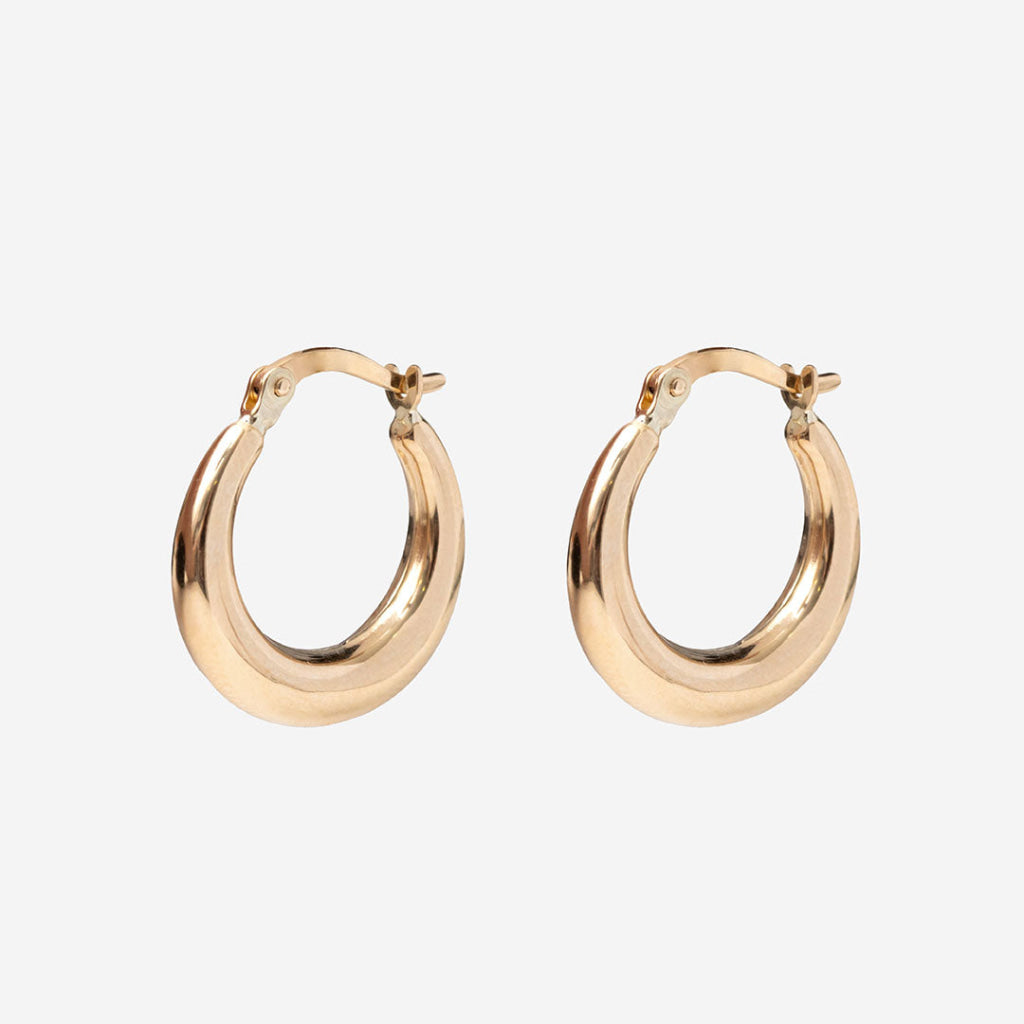 Flare Hoop Earrings | 9ct Gold - Earrings