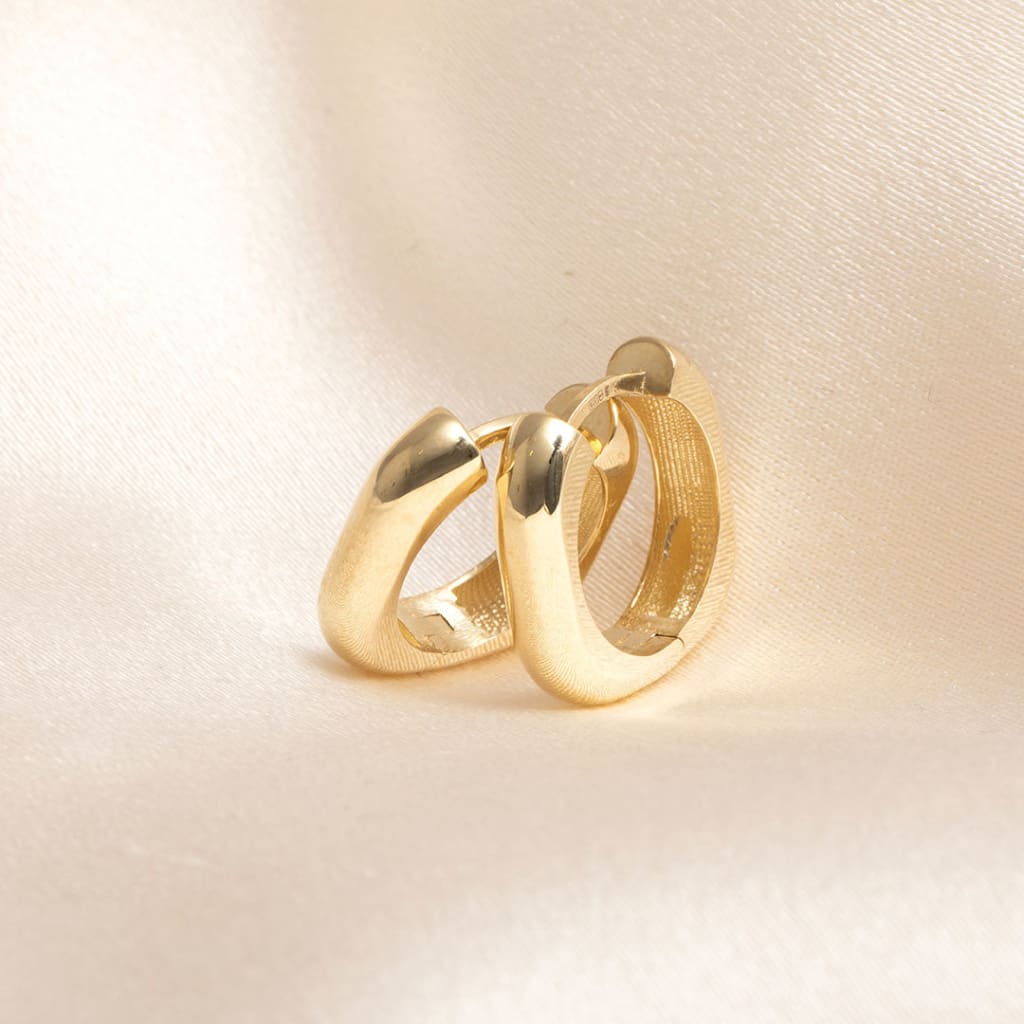Flare Hoop Earrings | 9ct Gold - Earrings
