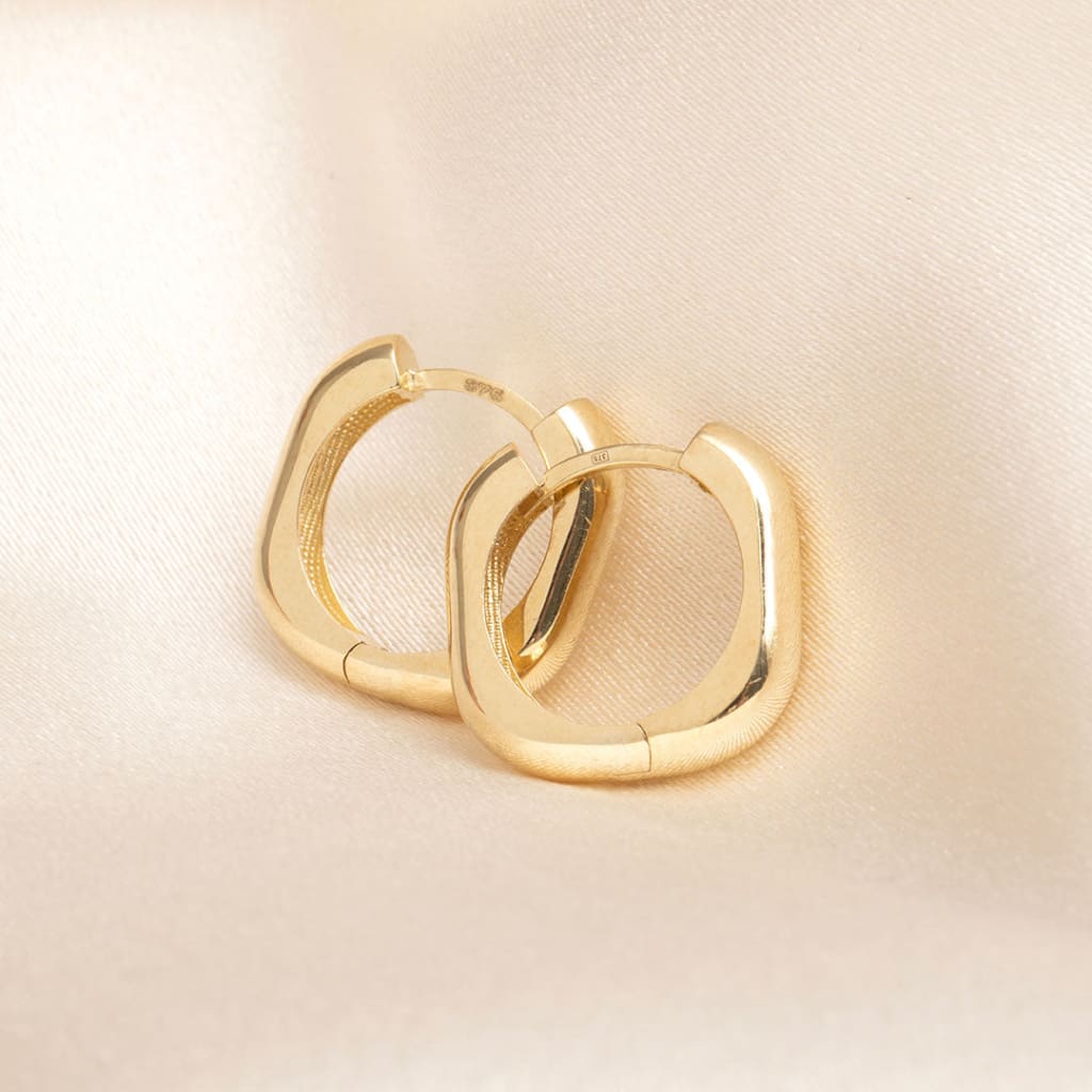 Flare Hoop Earrings | 9ct Gold - Earrings