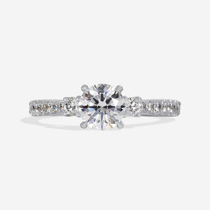 FLEUR 1.40ct | Round Solitaire Lab Grown Diamond Engagement Ring in Platinum