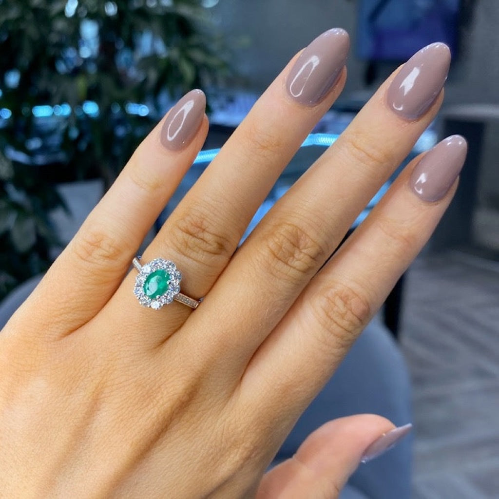 FLOURISH | Emerald Diamond Ring - Rings