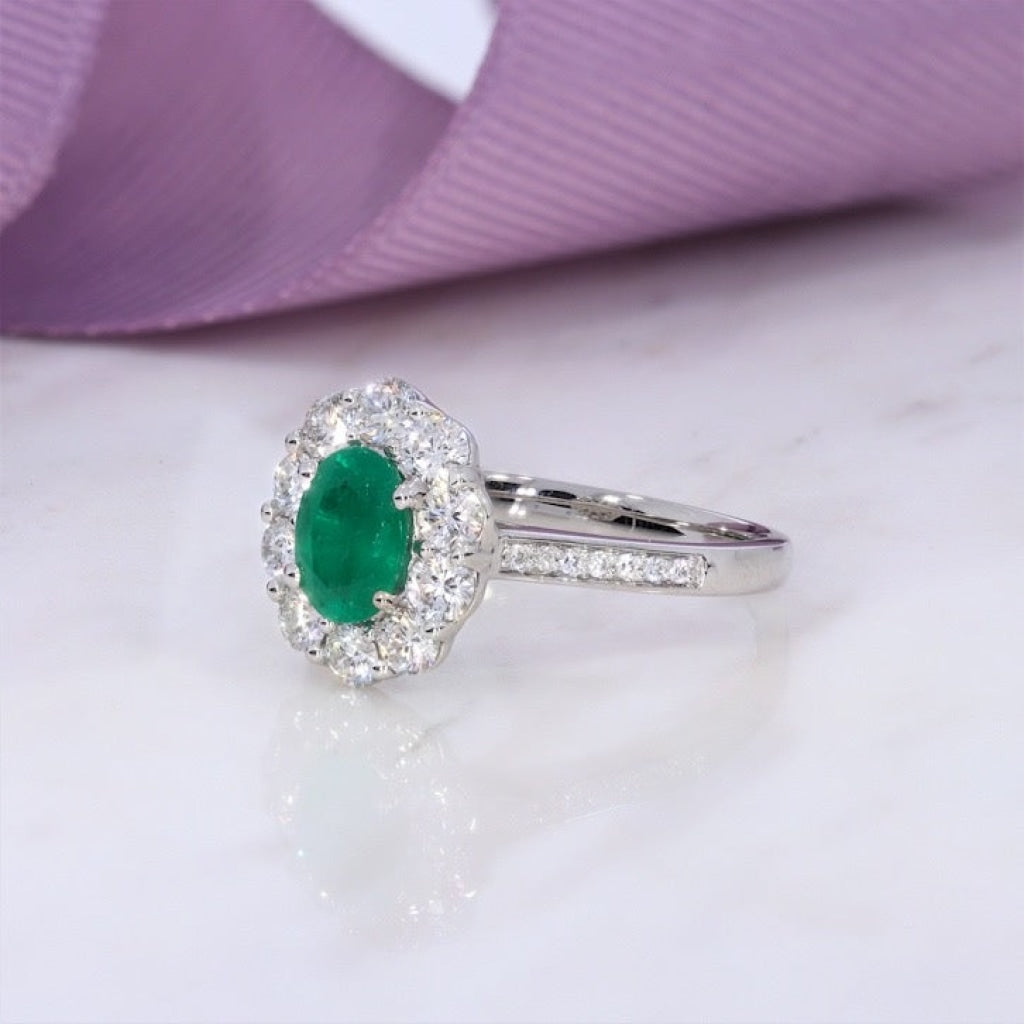 FLOURISH | Emerald Diamond Ring - Rings