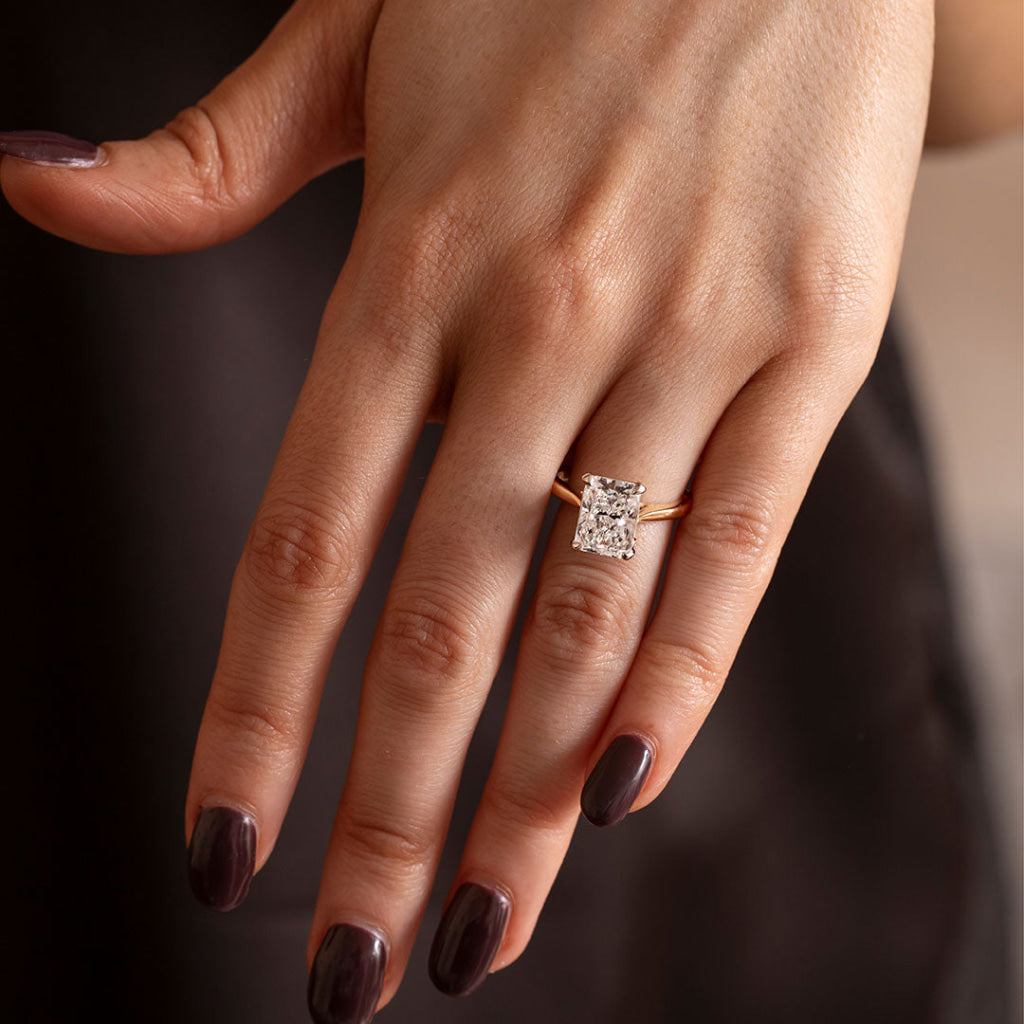 FONTAINE 3ct | Radiant Lab Grown Diamond Engagement Ring