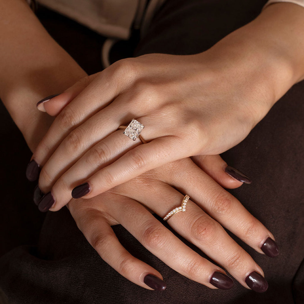 FONTAINE 3ct | Radiant Lab Grown Diamond Engagement Ring