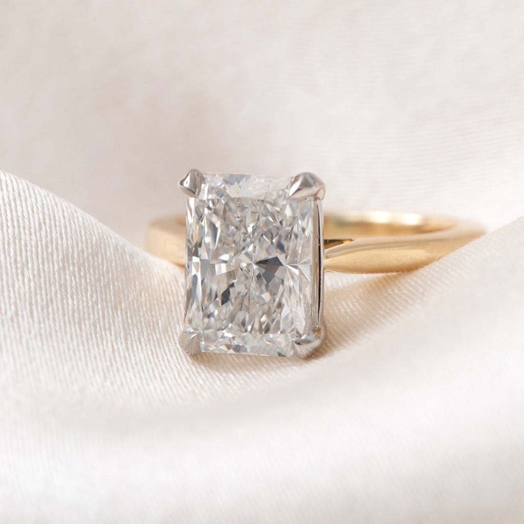 FONTAINE 3ct | Radiant Lab Grown Diamond Engagement Ring