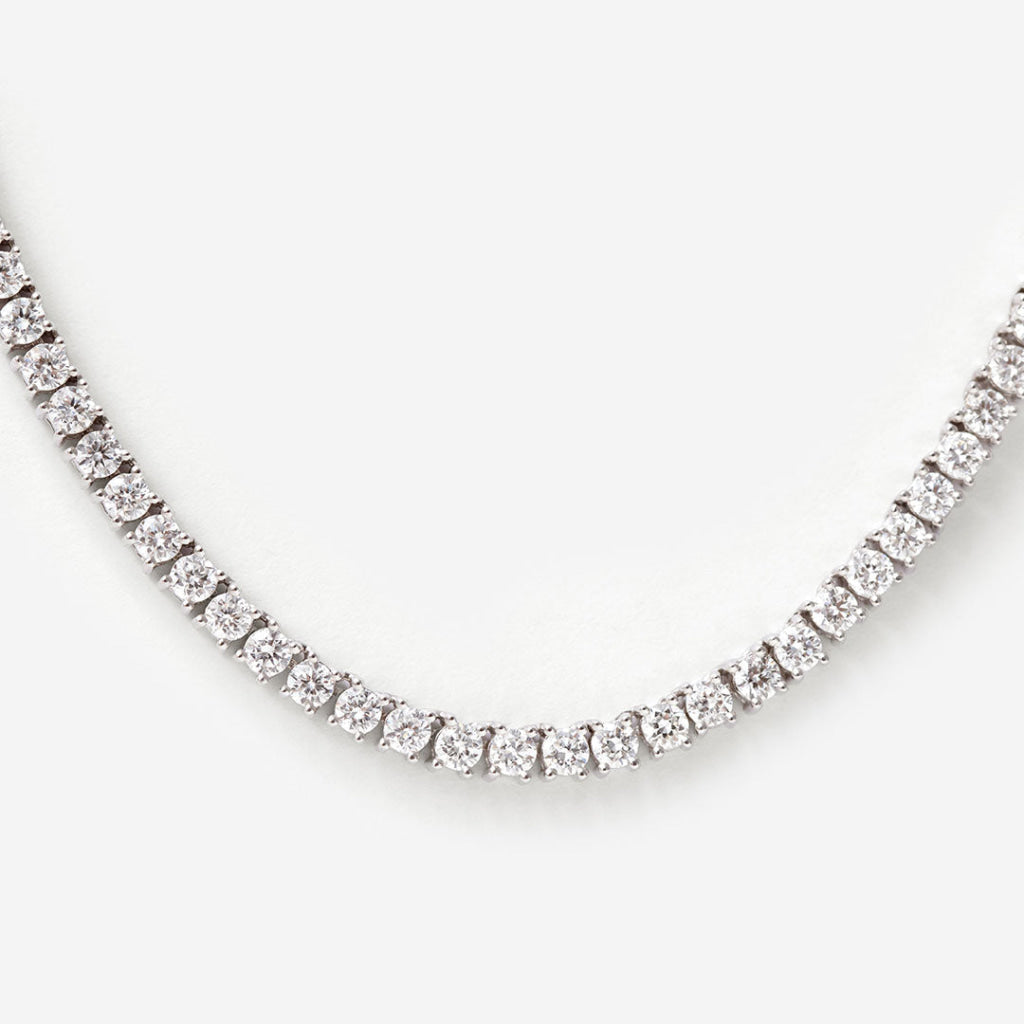 FORTUNE 10ct | Lab Grown Diamond Necklace in 9ct White Gold