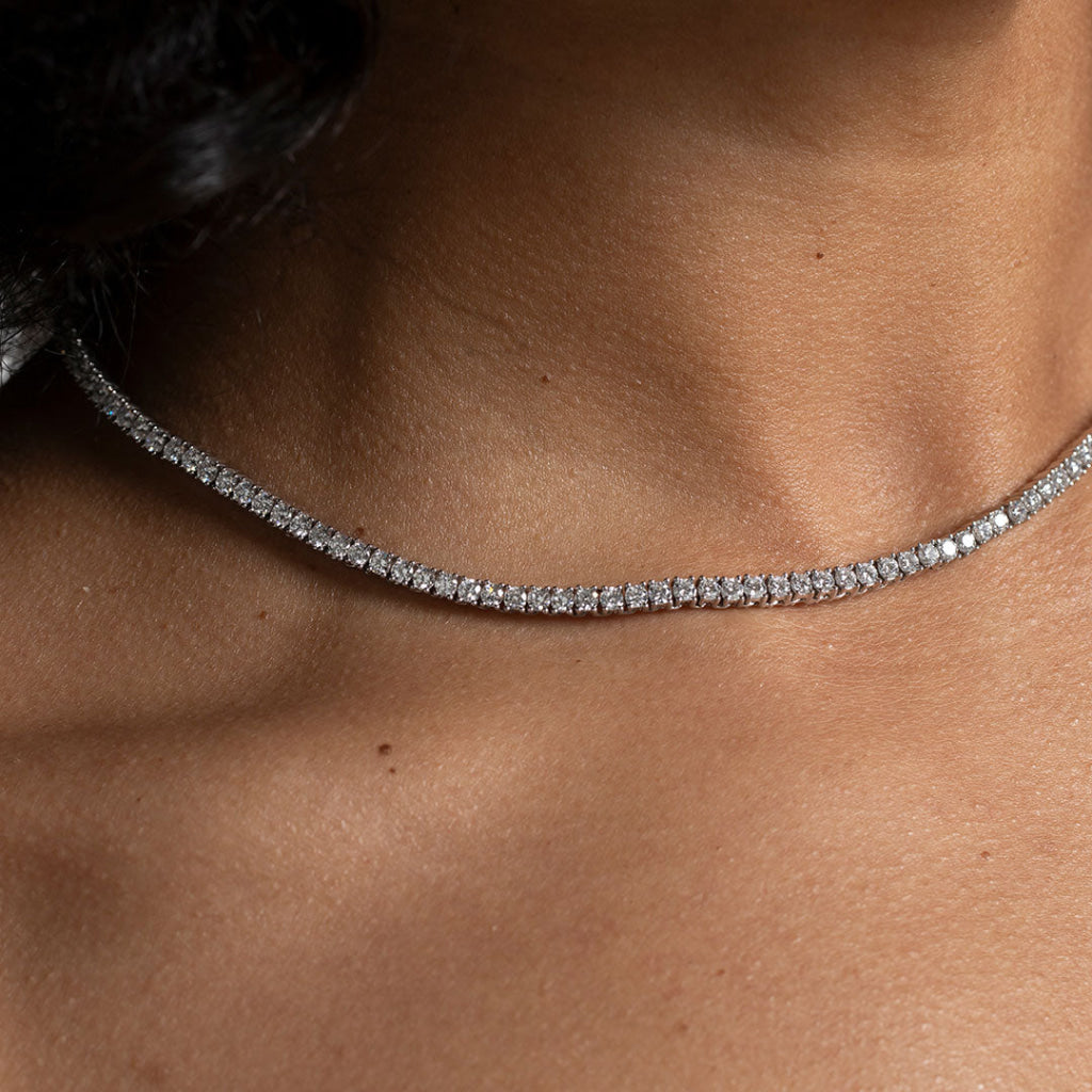 FORTUNE - 10ct | Lab Grown Diamond Necklace in 9ct White