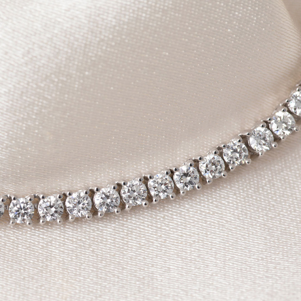 FORTUNE 10ct | Lab Grown Diamond Necklace in 9ct White Gold