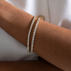 FORTUNE - 7ct | Lab Grown Diamond Tennis Bracelet in 10ct Gold
