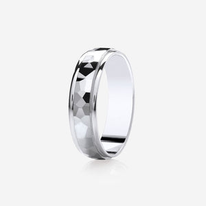 FOSTER 6mm | Men's Wedding Ring in 9ct White Gold