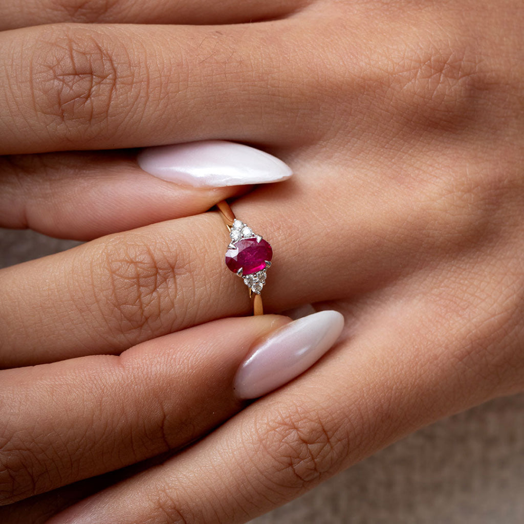 FRANK | Ruby Diamond Ring - Rings