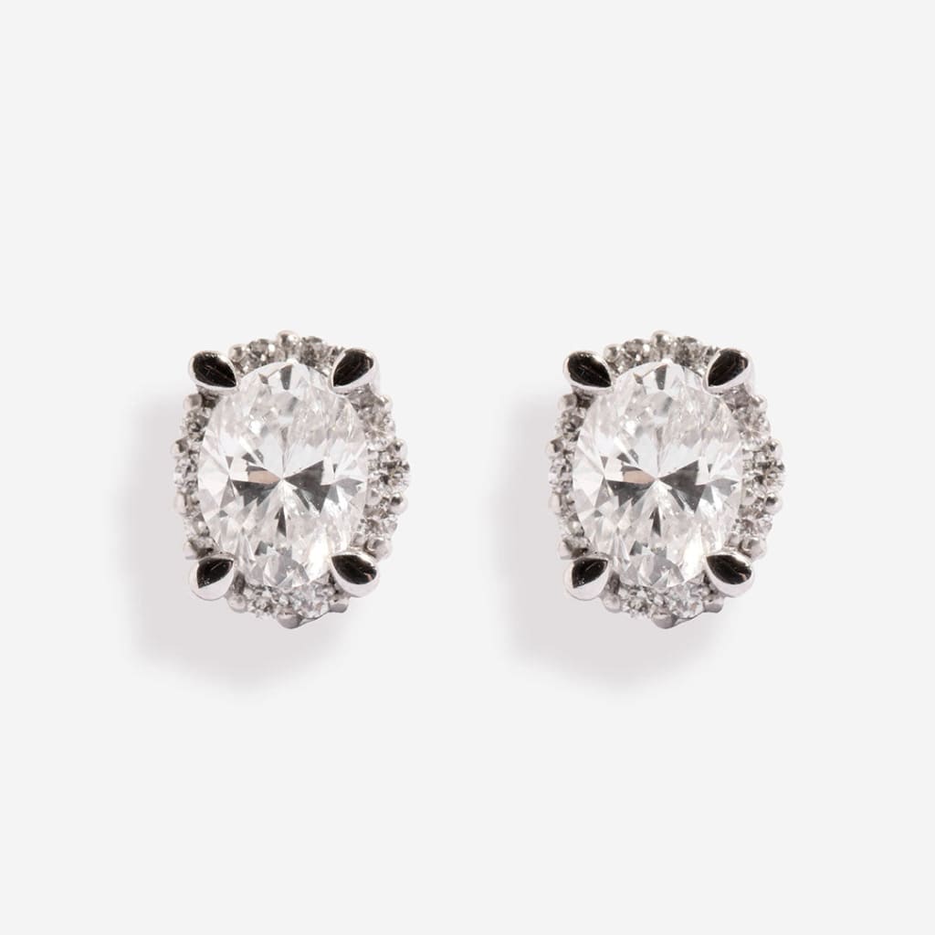 FRANKLIN | Diamond Earrings in 18ct White Gold
