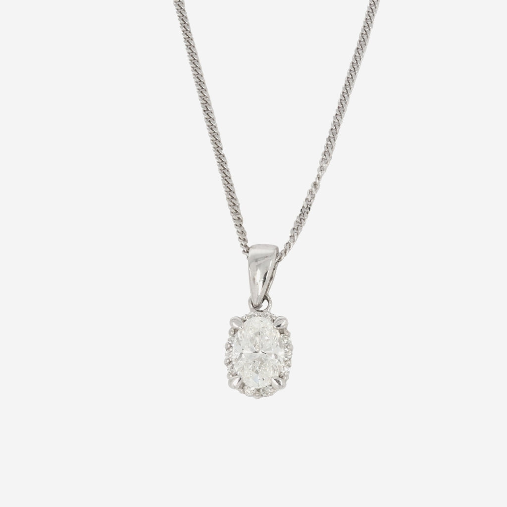 Franklin Diamond Necklace | 18ct White Gold - Necklace