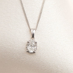 Franklin Diamond Necklace | 18ct White Gold - Necklace