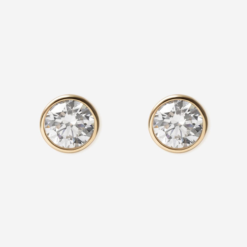 Freda 1.00ct Rubover Lab Grown Diamond Earrings | 9ct Gold