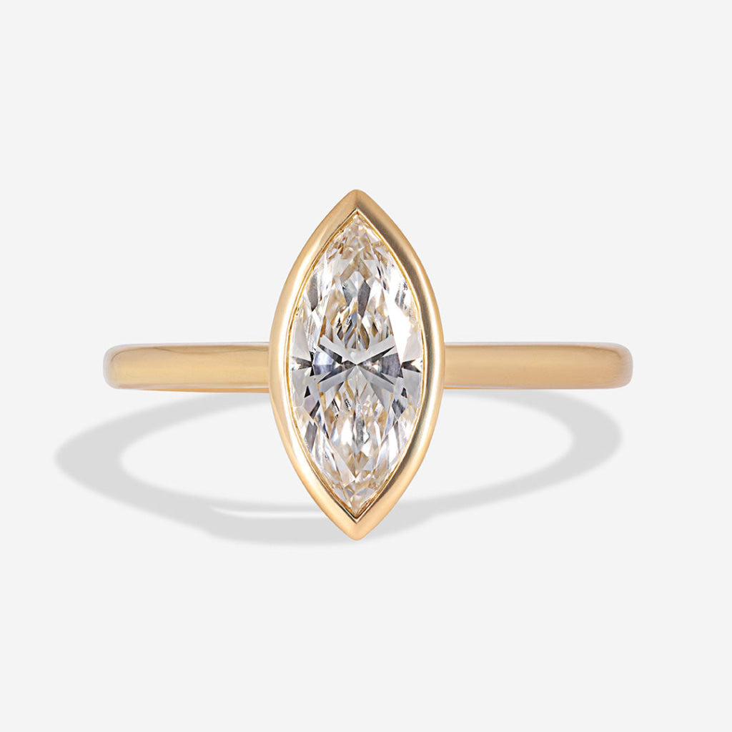 Marquise Lab Grown Engagement Ring