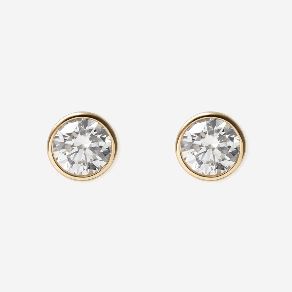 Freda 1.00ct Rubover Lab Grown Diamond Earrings | 9ct Gold