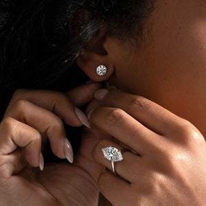 FREDA - 2ct | Lab Grown Diamond Earrings in 9ct White Gold