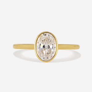 FREDA 1ct | Oval Diamond Engagement Ring Lab Grown
