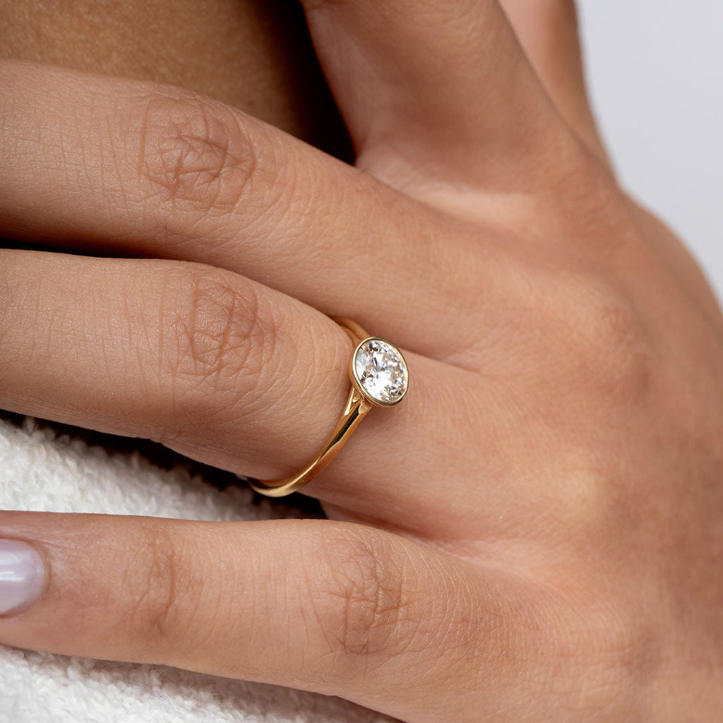 FREDA Round | Diamond Engagement Ring Lab Grown - Rings