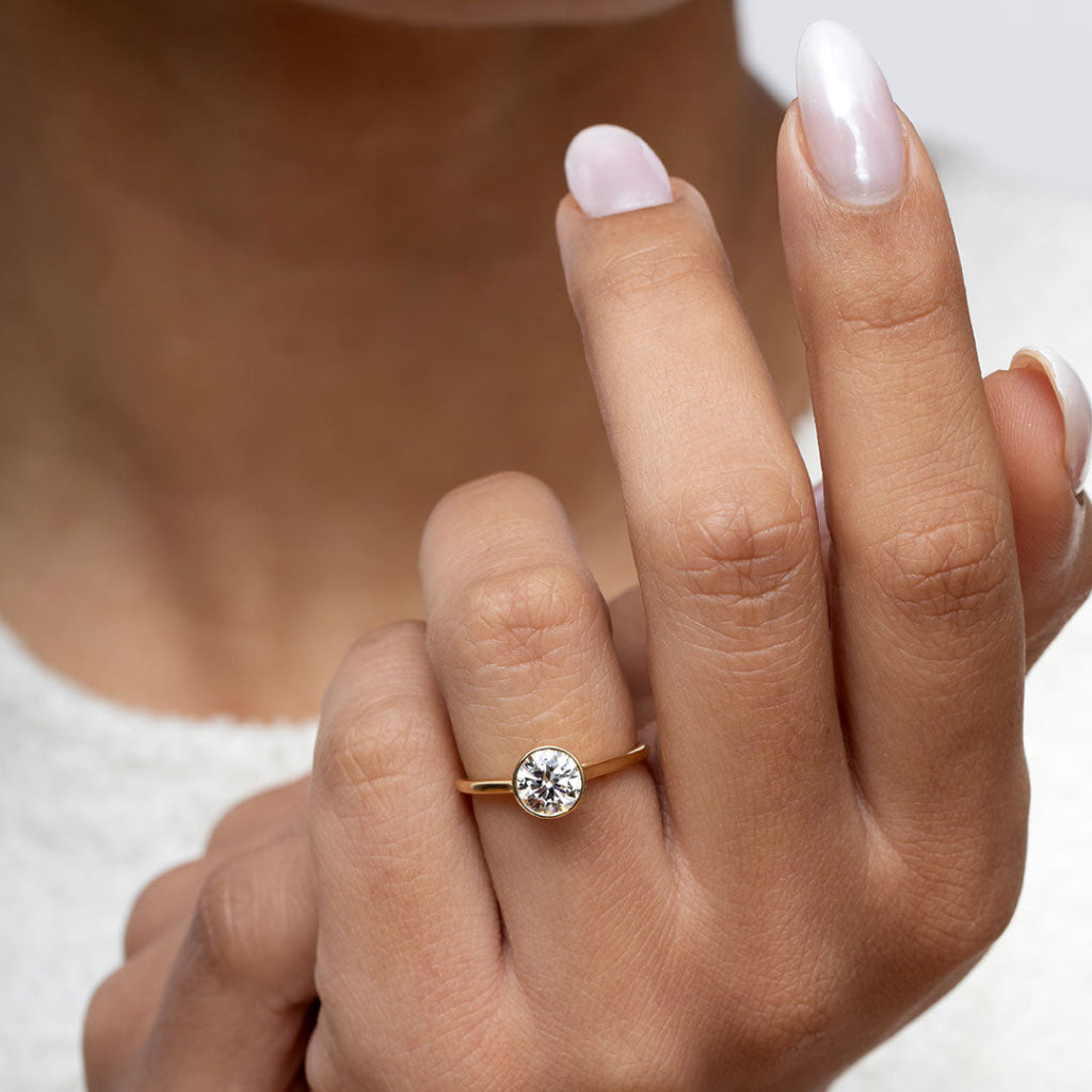 FREDA Round | Diamond Engagement Ring Lab Grown - Rings