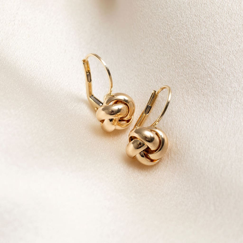 French Knot Earrings | 14ct Gold
