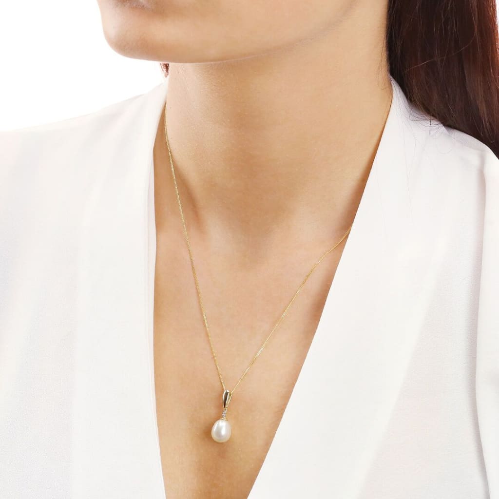 Freshwater Pearl Necklace | 9ct Gold - Necklace