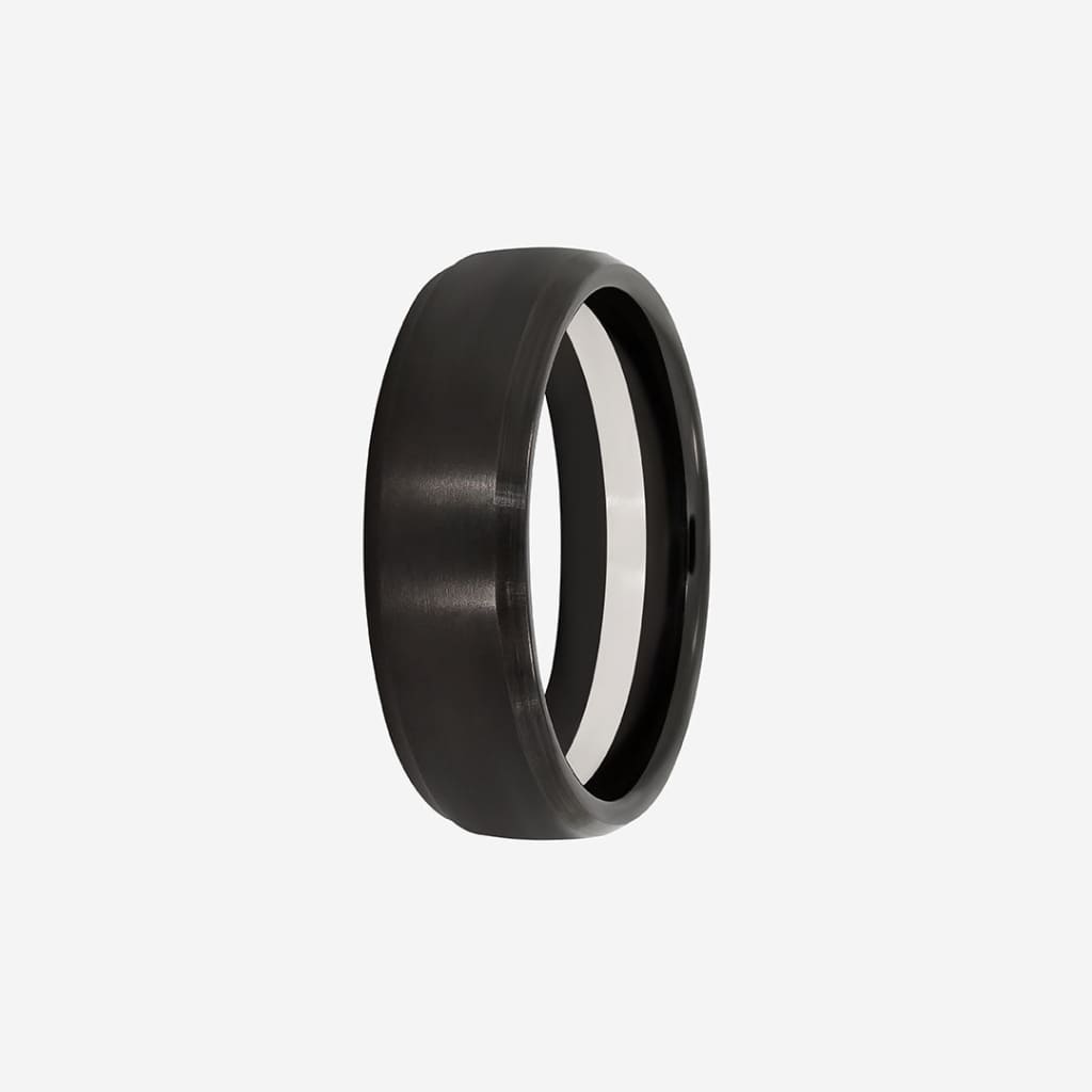 black mens wedding ring
