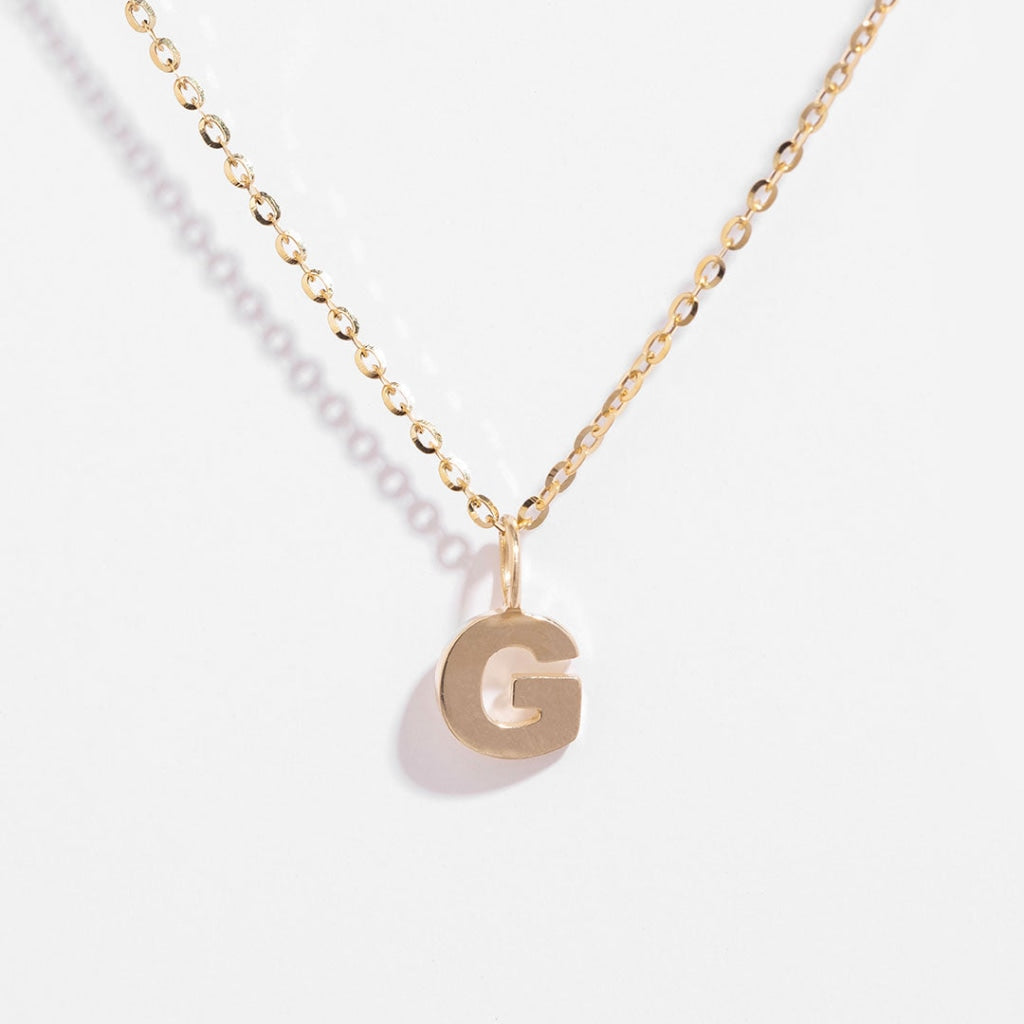 G - Pendant | 9ct Gold - Necklace