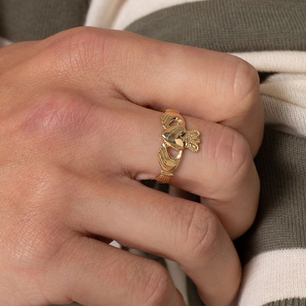 Gents Claddagh Ring | 10ct Gold - Rings