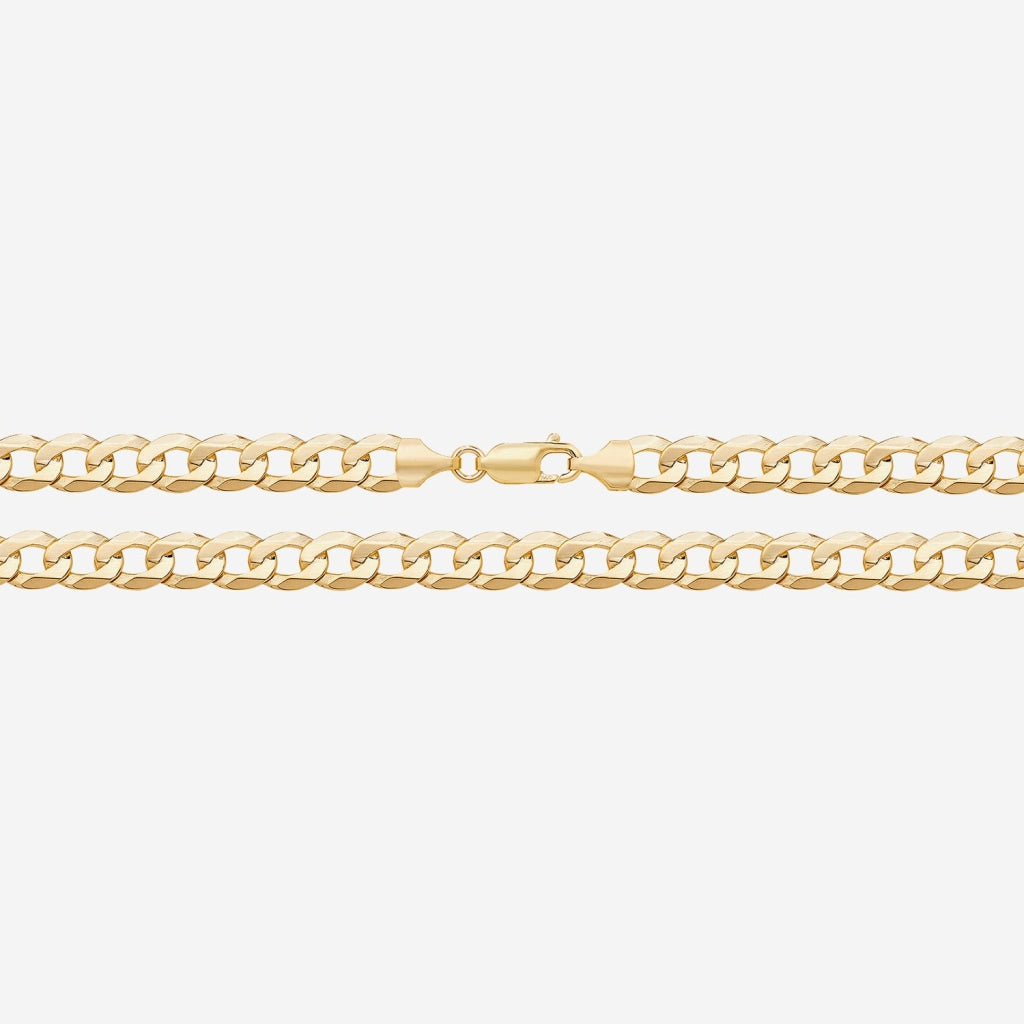 Gents Curb Bracelet | 9ct Gold - Bracelet