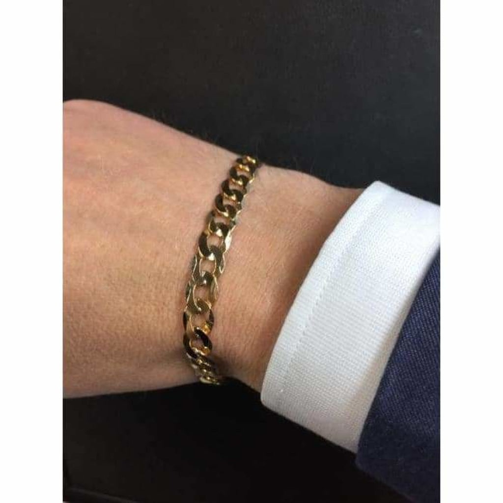 Gents Curb Bracelet | 9ct Gold - Gear Jewellers Parnell Street Dublin 