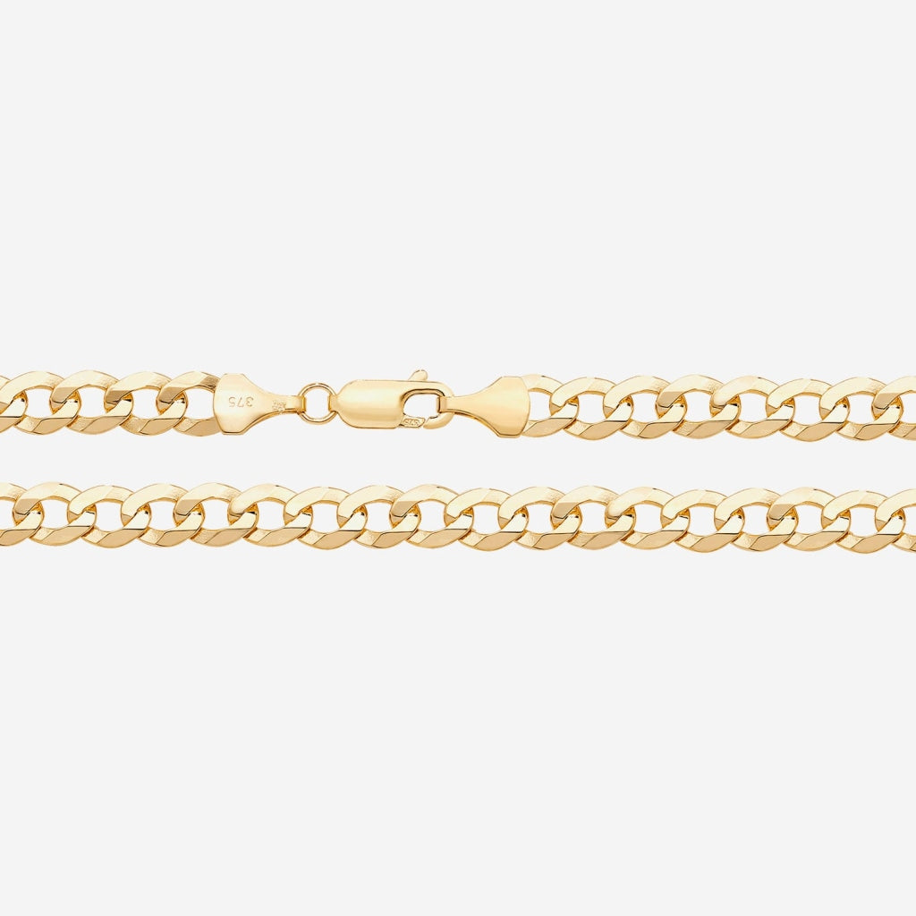 Gents Curb Bracelet Solid | 9ct Gold - Bracelet