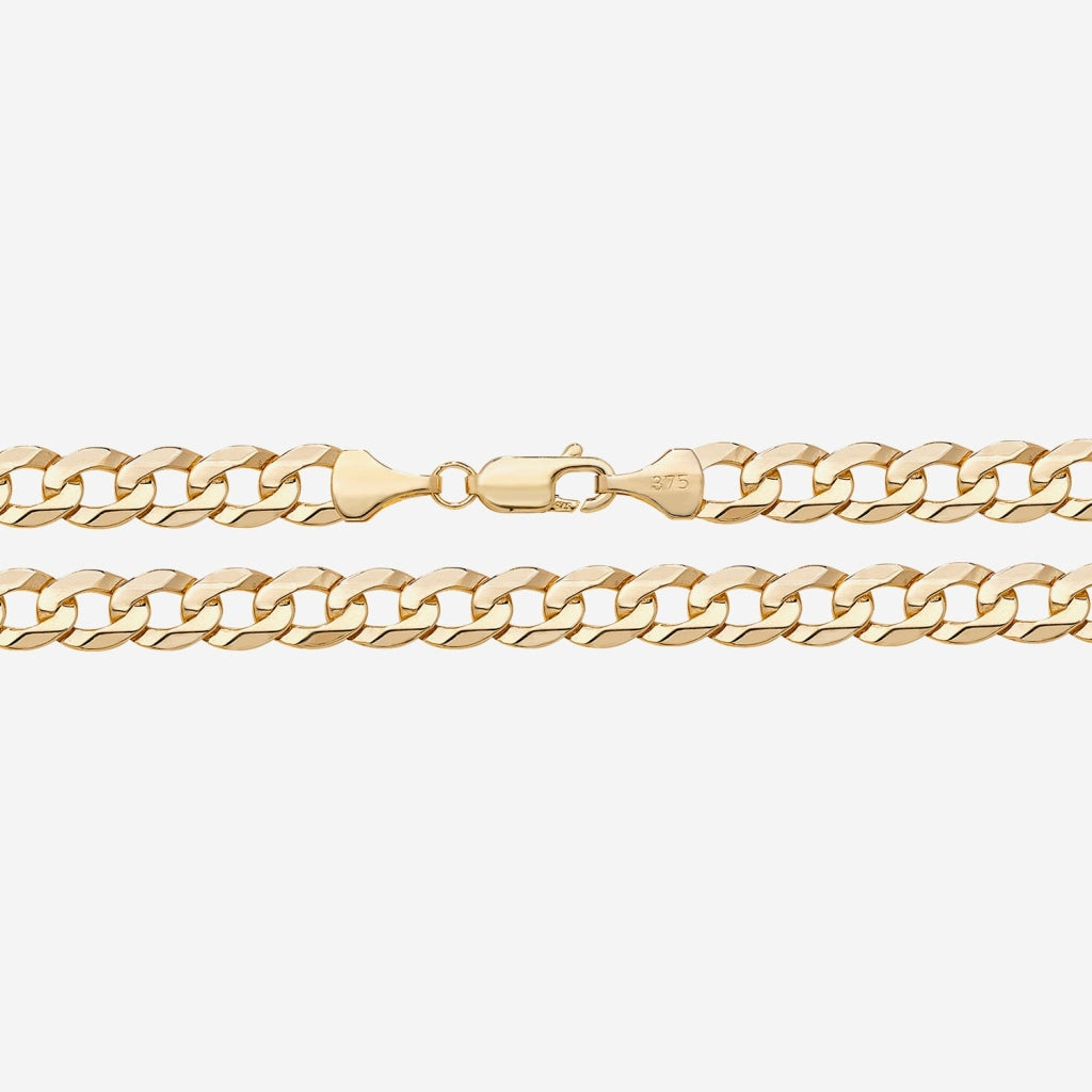 Gents Curb Medium Weight Bracelet | 9ct Gold - Bracelet