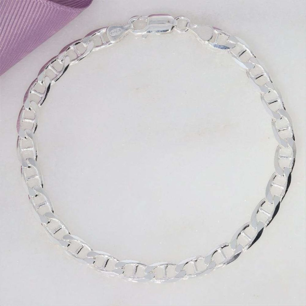 gents sterling silver marine bracelet_2