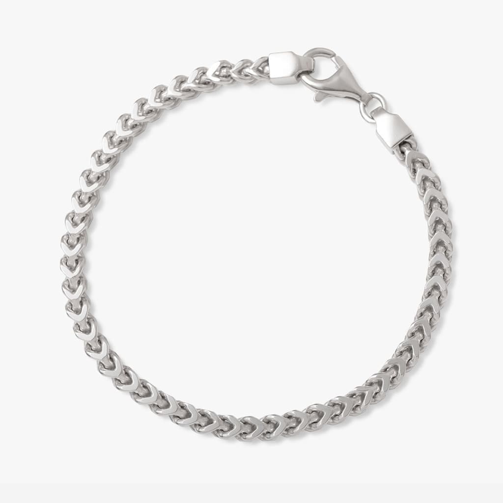 Gents Square Bracelet | Sterling Silver
